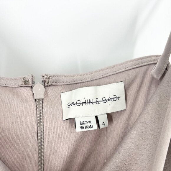 NWT Sachin + Babi Cali Satin Charmeuse Midi Bridesmaid Dress - Picture 5 of 10